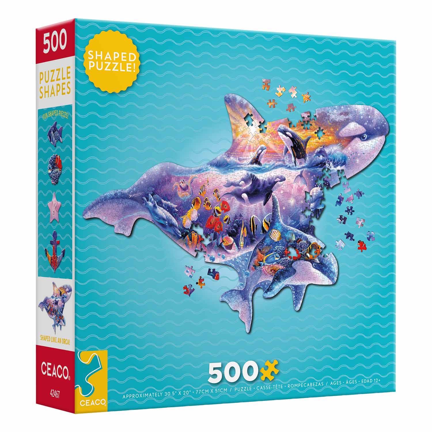 500pc Puzzle- Shaped Assorted