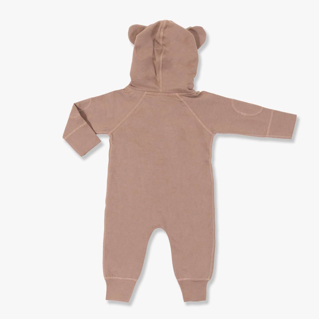 Winter Zipsuit: Ginger Bear 3-6m