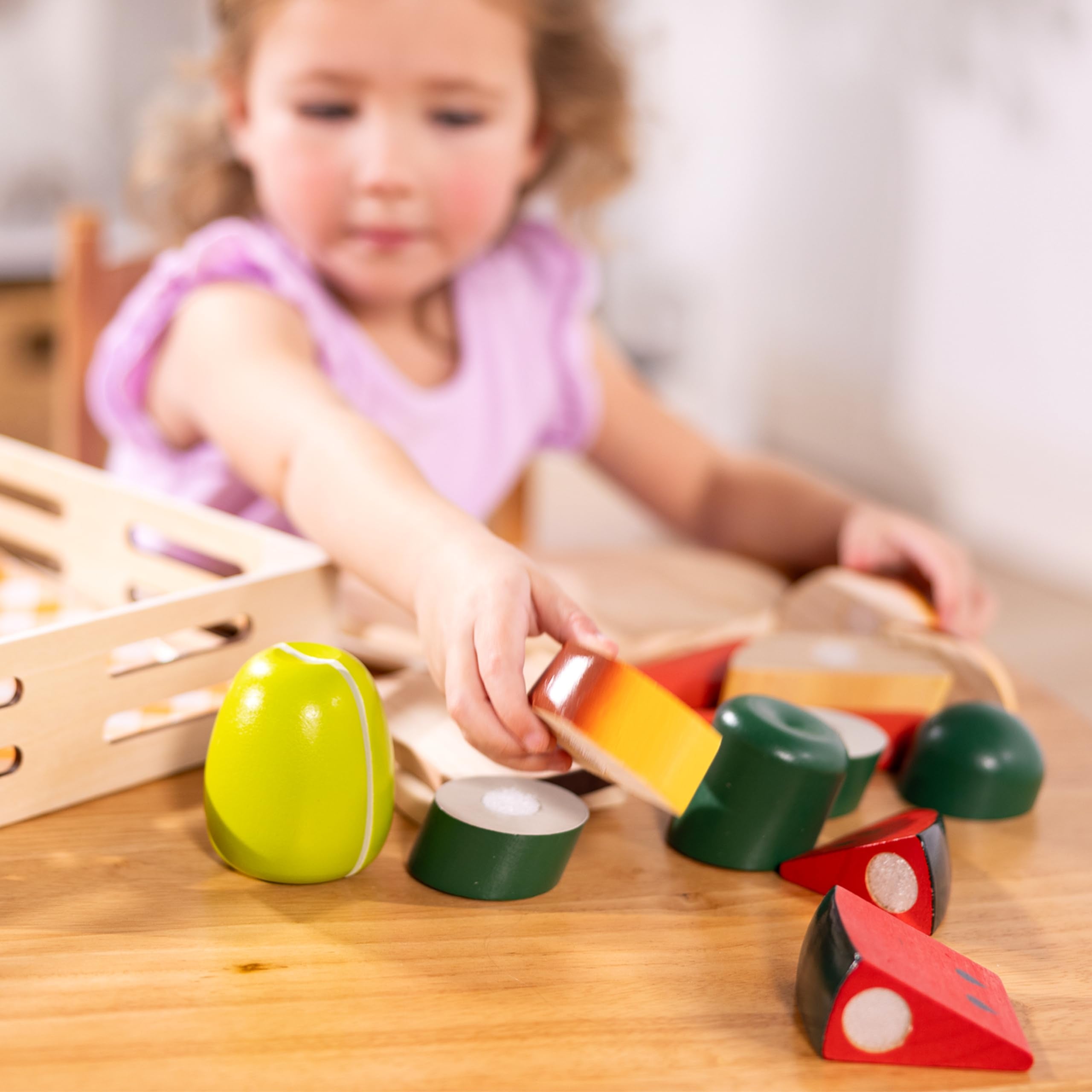 Wooden Cutting Food Set