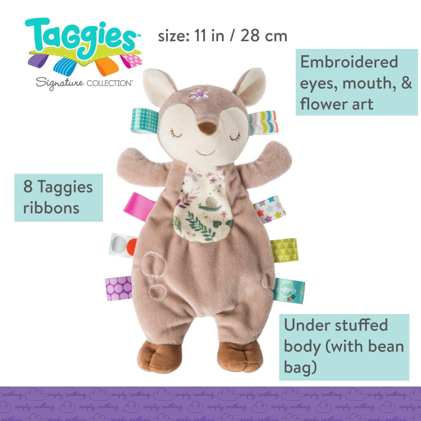 Taggies Lovey- Flora Fawn