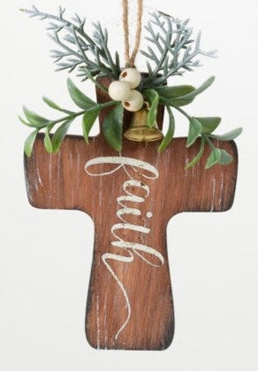 Ornament- Wood Cross Assorted