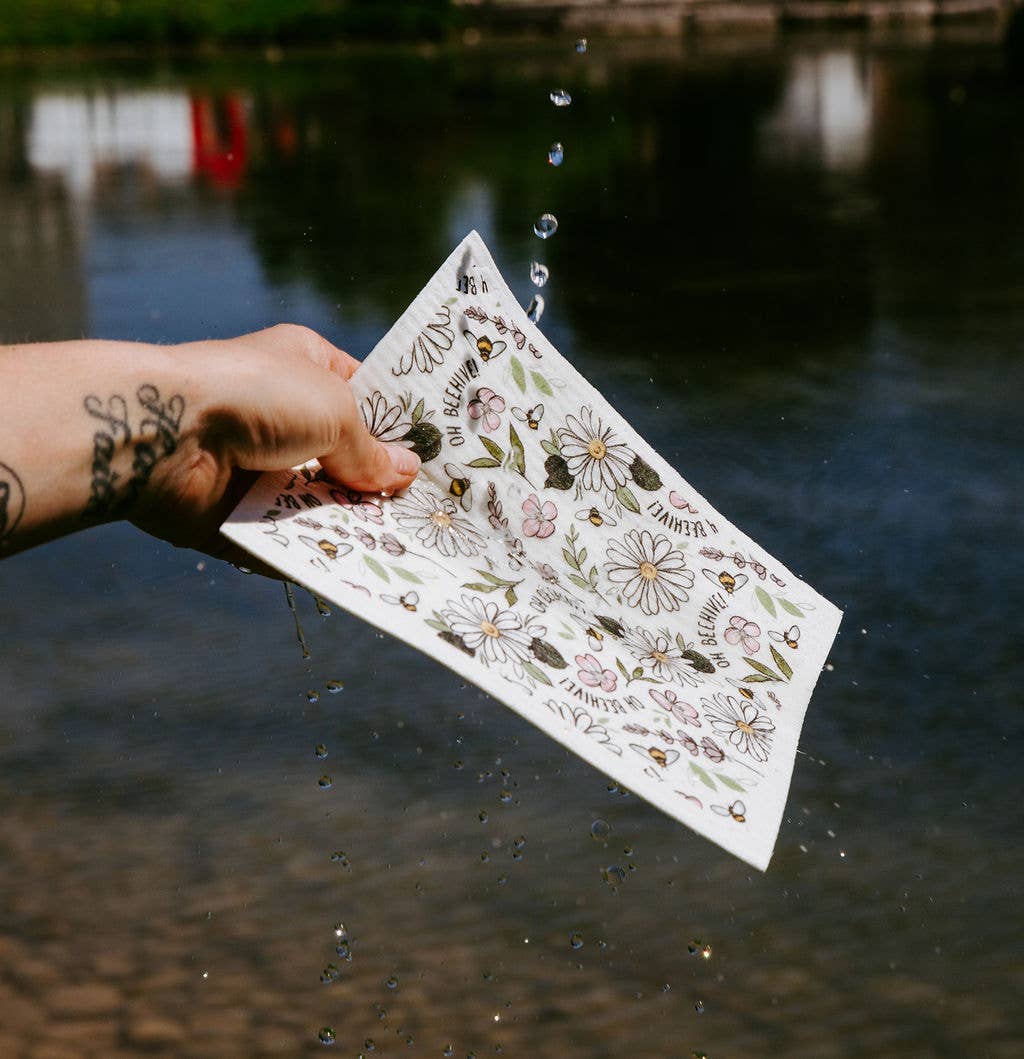 Swedish Dishcloth- Daisy Days