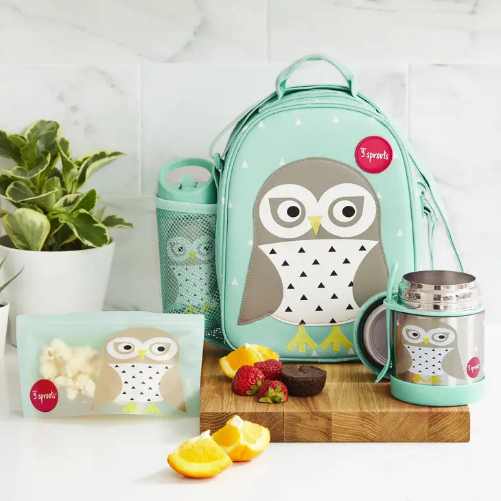 Stainless Steel Food Jar- Owl