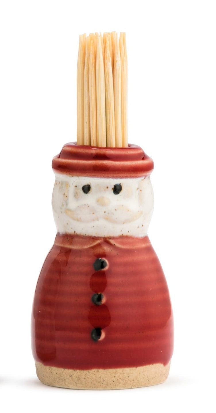 Toothpick Holder- Holiday Stoneware Assorted